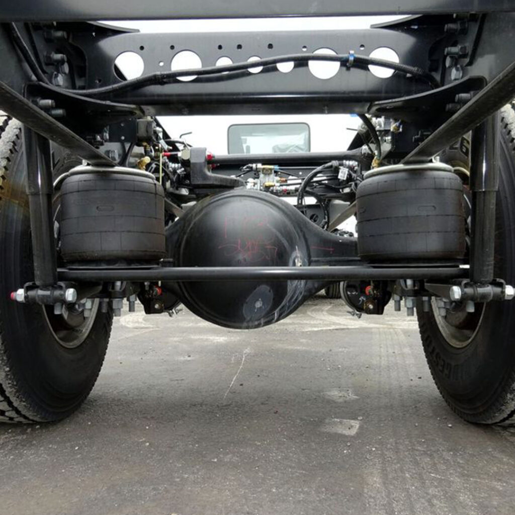 image of semi-truck suspension